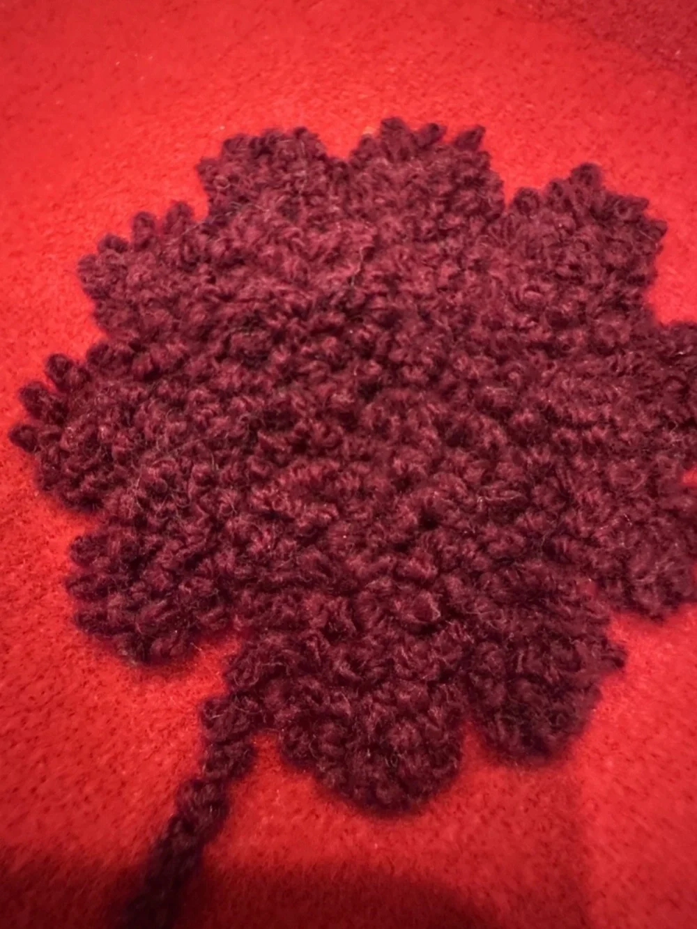 Vintage Classic Crate & Barrel ARCADIA Cranberry Christmas Tree Skirt 54